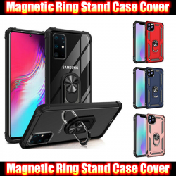 Magnetic Finger Ring Stand Back Case Hard Cover For Samsung Galaxy S20/S20 Plus/S20 Ultra Slim Fit and Sophisticated in Look